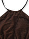 Costumi intero con fiocco e scollo all'americana glitterato anni '40