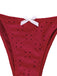 Tankini rosso anni '60 con volant e ricami