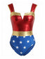[Prevendita] Costumi Multicolore Anni '70 Wonder Woman con Stampa a Stelle