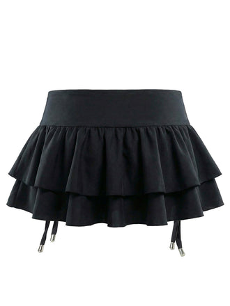 [Pre-Vendita] Copricostume a Gonna Nero con Allacciatura e Balze Anni '50 2