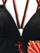 Black 1950s Floral Crochet One-Piece Swimsuit 5