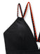 Black 1950s Floral Crochet One-Piece Swimsuit 6