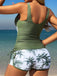Set Tankini con Palme e Incrocio Color Block Anni '50 5