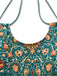 Set Tankini Halter con Stampe Floreali Retro Anni '40 8
