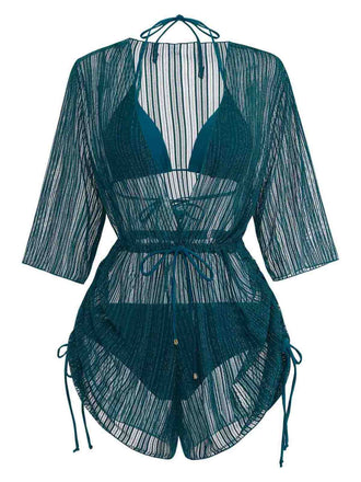 Costume da Bagno Solid Halter & Shimmer Anni '50 2
