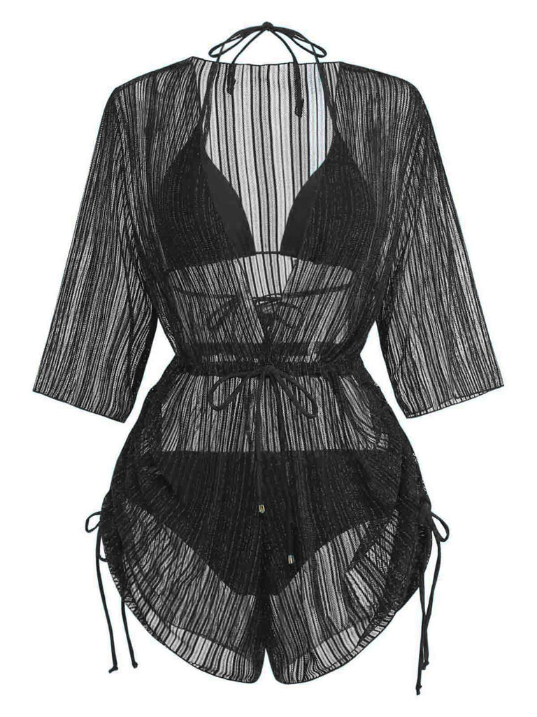 Costume da Bagno Solid Halter & Shimmer Anni '50 9