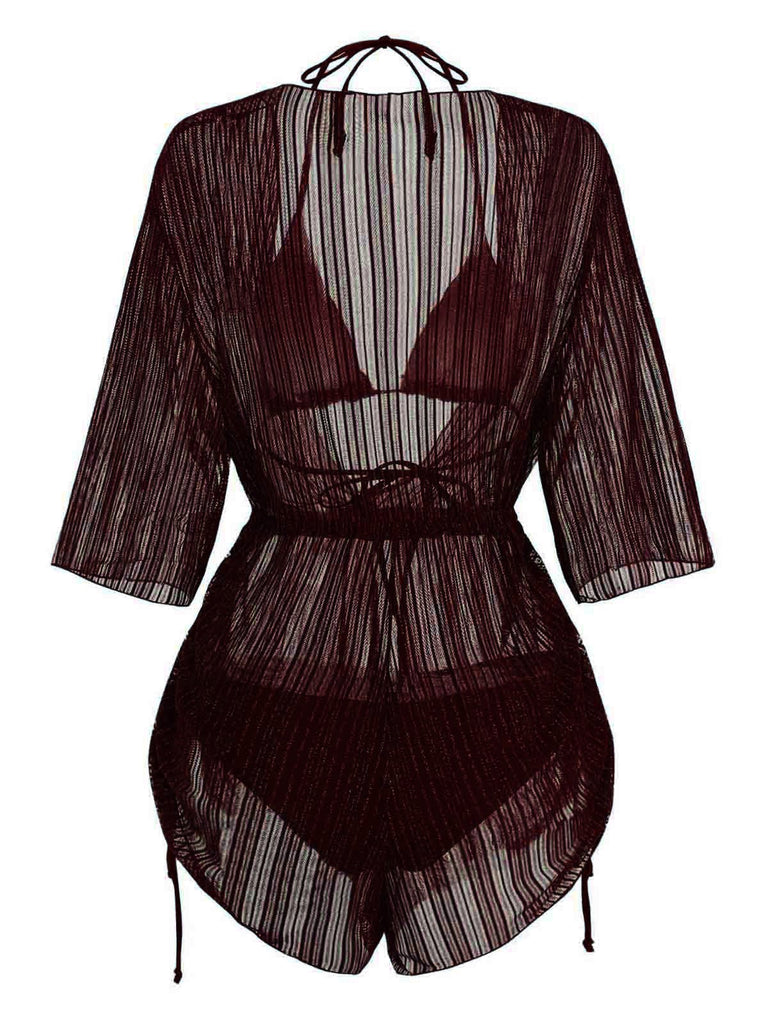 Costume da Bagno Solid Halter & Shimmer Anni '50 14