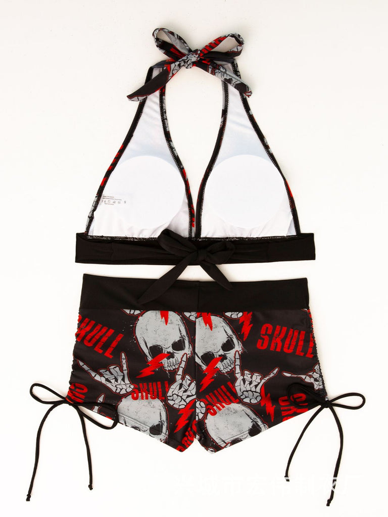 Set Bikini Punk con Teschio Rock Anni '80 4