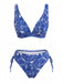 Tankini Set Bohemien con Scollo a V a Fiorellini Anni '70 4