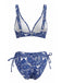 Tankini Set Bohemien con Scollo a V a Fiorellini Anni '70 5
