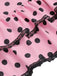 Costumi intero fiocco a pois viola anni '40