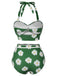 Costumi scollo all'americana e margherite verde anni '30