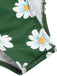 Costumi scollo all'americana e margherite verde anni '30