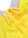 Costumi intero spalline e copricostume a margherite giallo anni '50