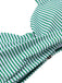 Costume da bagno con ferretto a righe blu anni '40