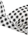 Costumi con plaid scollo all'americana lacci nero anni '50