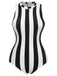 Costumi intero righe a contrasto a triangolo anni '50