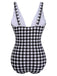 Costumi intero plaid bianco e nero anni '50