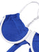 Set bikini con cinturino posteriore in maglia anni '40