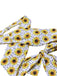Costumi incrocio scollo all'americana girasole giallo anni '40