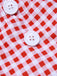 Costumi plaid scollo all'americana rosso anni '50