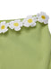 Costumi in maglia a margherite verde chiaro anni '60
