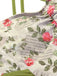Costumi intero rose plissettate e doppio cinturino anni '40