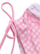 Costumi plaid cuore spalline sottili rosa anni '50