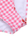 Costumi rosa a quadri cinturino a ciliegia anni '50