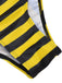 Costumi a righe scollo all'americana giallo e nero anni '70