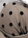 Costumi nero a rete pois scollo all'americana anni '50