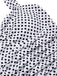 Costumi con gonna a pois scollo all'americana bianco anni '40