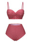 Costumi plaid gingham con spalline sottili anni '50