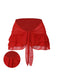 Gonna copricostume in chiffon con fiocco blu anni '60