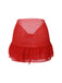 Gonna copricostume in chiffon con fiocco blu anni '60