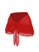 Gonna copricostume in chiffon con fiocco blu anni '60