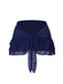 Gonna copricostume in chiffon con fiocco blu anni '60