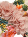 Costumi monospalla pizzo floreale 3D rosa anni '50