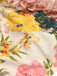 Costumi monospalla pizzo floreale 3D rosa anni '50