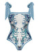 Costumi reversibile con spalline blu anni '30