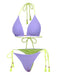 Set bikini con schiena scoperta e trecce anni '50