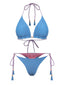 Set bikini con schiena scoperta e trecce anni '50