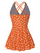 Costumi a pois con spalline incrociate anni '30