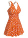 Costumi a pois con spalline incrociate anni '30