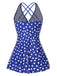 Costumi a pois con spalline incrociate anni '30
