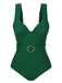 Costumi intero cintura e schiena scoperta verde anni '30