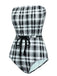 Costumi intero plaid con senza spalline anni '50