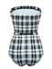 Costumi intero plaid con senza spalline anni '50