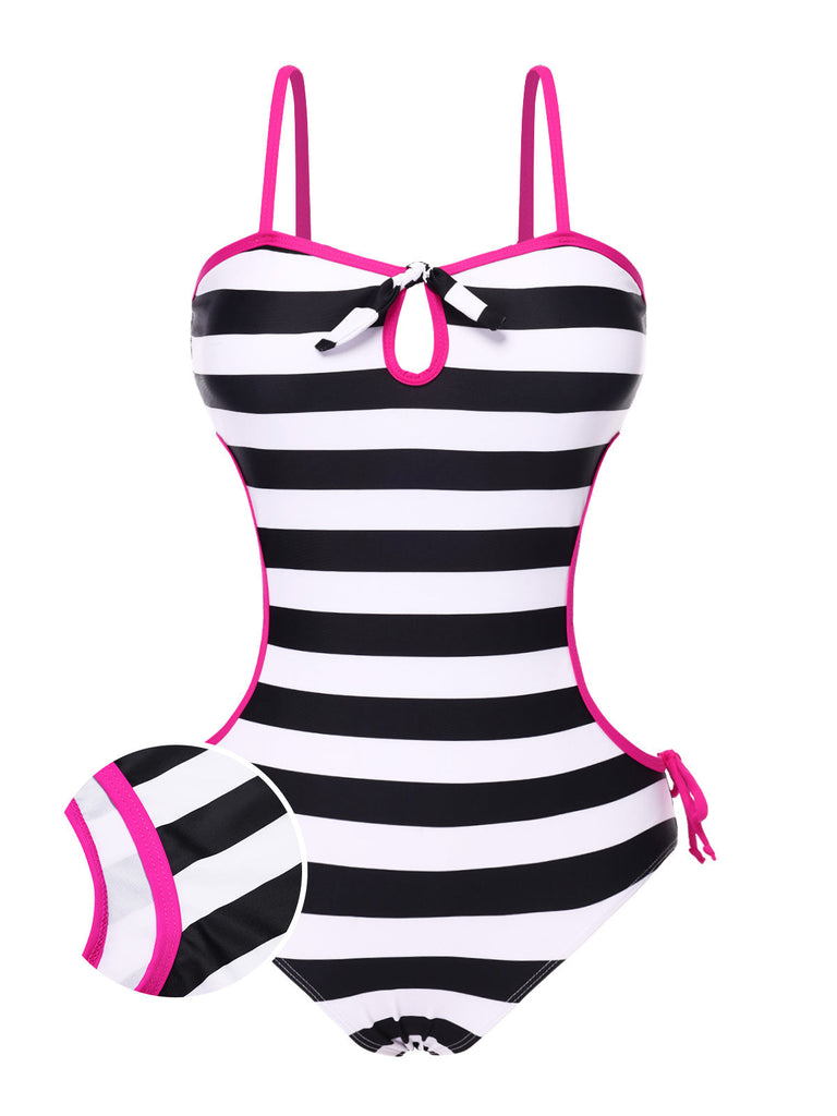 CostumI a righe fiocco cava di Barbie anni '60