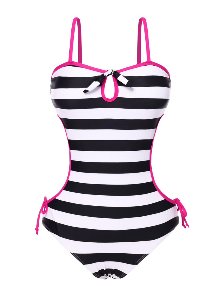 CostumI a righe fiocco cava di Barbie anni '60
